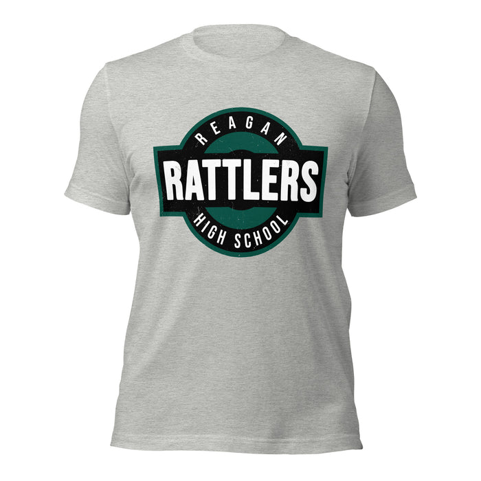 Reagan High School Rattlers Grey Premium Unisex T-shirt 011