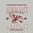 Close-up view of Round Rock High School Dragons Grey Premium Unisex T-shirt 230