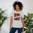 Woman wearing Round Rock High School Dragons Grey Premium Unisex T-shirt 241