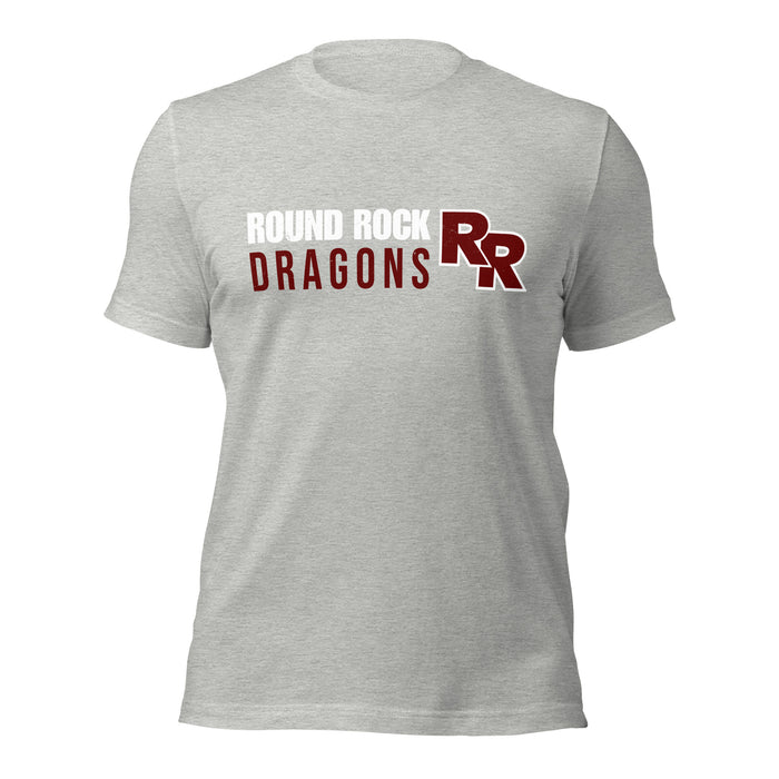 Round Rock High School Dragons Grey Premium Unisex T-shirt 200