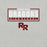 Close-up view of Round Rock High School Dragons Grey Premium Unisex T-shirt 049