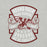 Close-up view of Round Rock High School Dragons Grey Premium Unisex T-shirt 207
