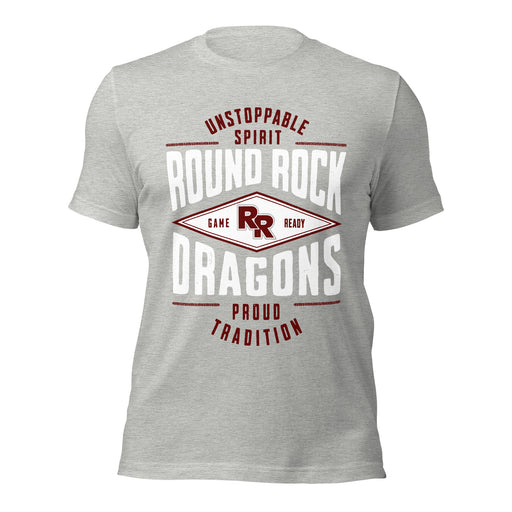 Round Rock High School Dragons Grey Premium Unisex T-shirt 210