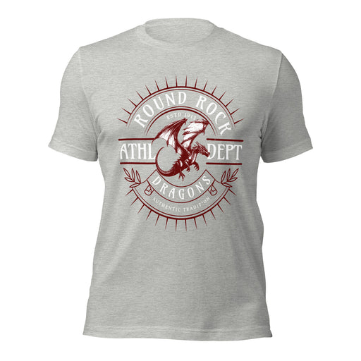 Round Rock High School Dragons Grey Premium Unisex T-shirt 201
