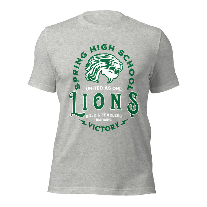 Spring High School Lions Grey Premium Unisex T-shirt 206