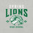 Close-up view of Spring High School Lions Grey Premium Unisex T-shirt 213
