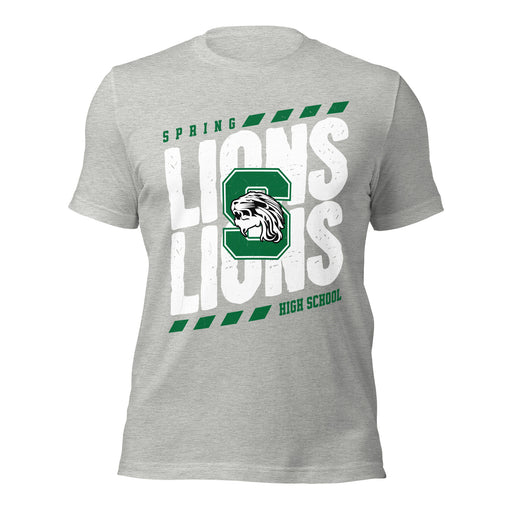 Spring High School Lions Grey Premium Unisex T-shirt 223