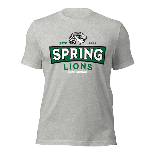 Spring High School Lions Grey Premium Unisex T-shirt 202