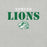 Close-up view of Spring High School Lions Grey Premium Unisex T-shirt 017