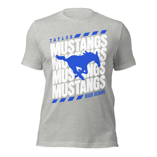 Taylor High School Mustangs Grey Premium Unisex T-shirt 223