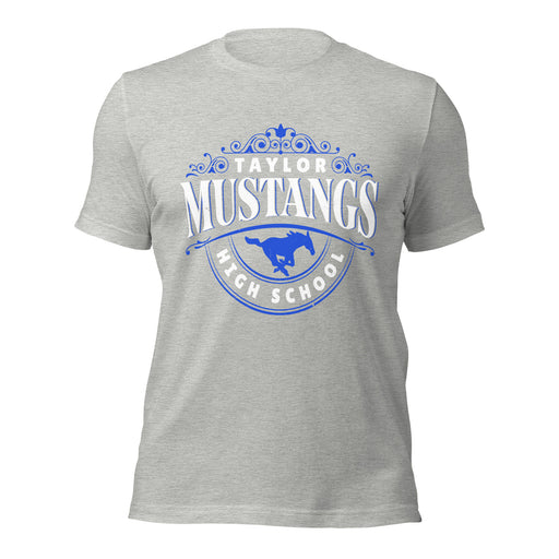 Taylor High School Mustangs Grey Premium Unisex T-shirt 211
