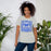 Woman wearing Taylor High School Mustangs Grey Premium Unisex T-shirt 206