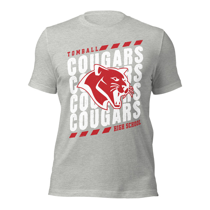 Tomball High School Cougars Grey Premium Unisex T-shirt 223