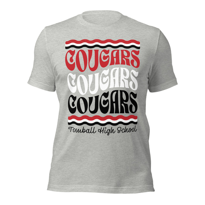 Tomball High School Cougars Grey Premium Unisex T-shirt 227