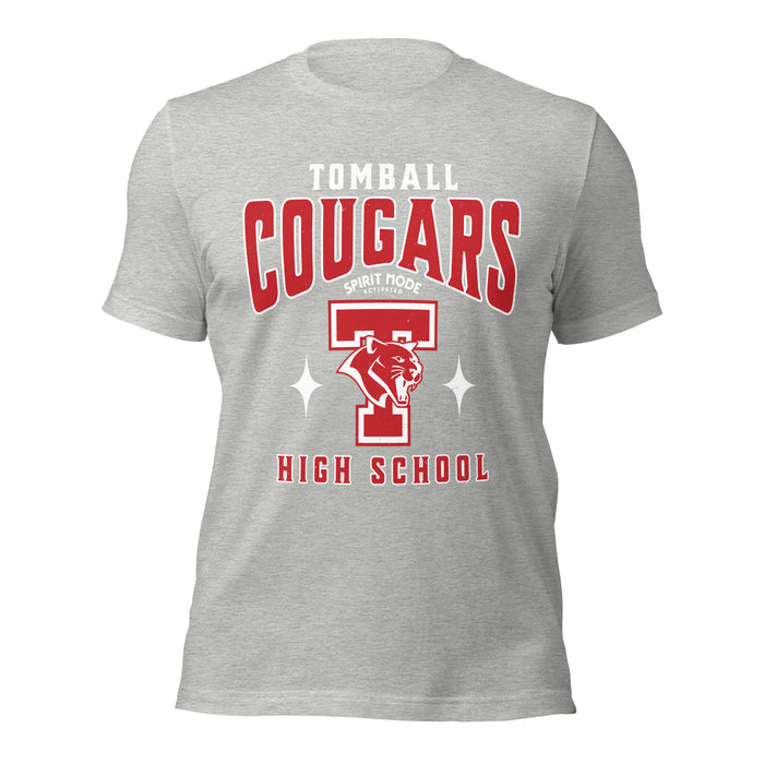 Tomball High School Cougars Grey Premium Unisex T-shirt 213