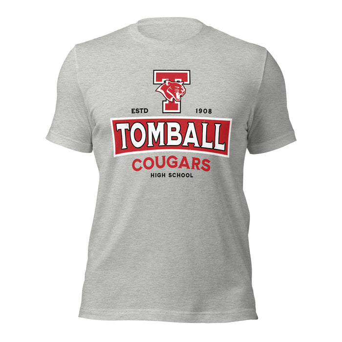 Tomball High School Cougars Grey Premium Unisex T-shirt 202