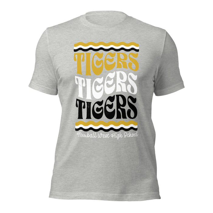 Tomball West High School Tigers Grey Premium Unisex T-shirt 227
