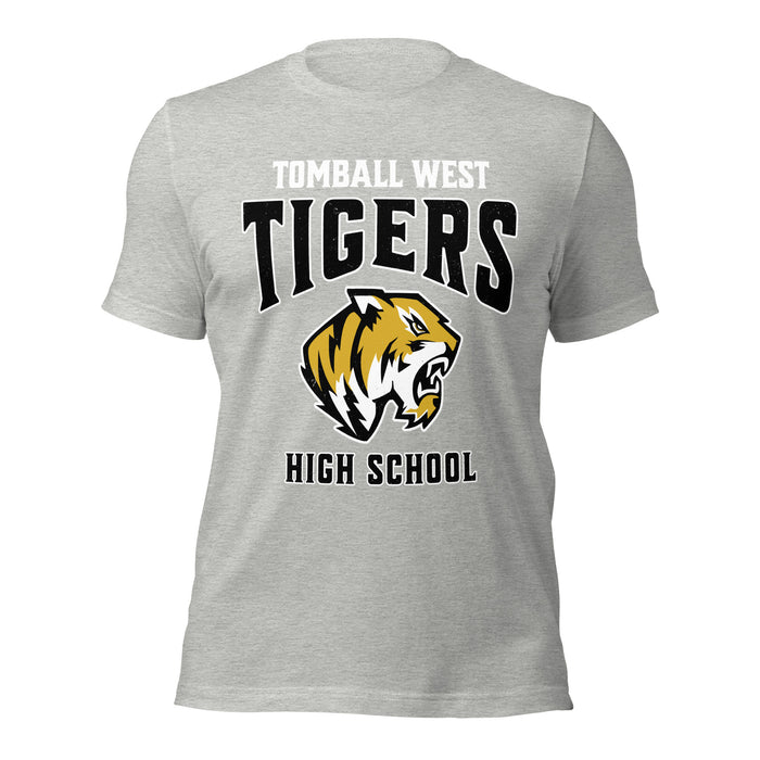 Tomball West High School Tigers Grey Premium Unisex T-shirt 213