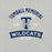 Close-up view of Tomball Memorial High School Wildcats Grey Premium Unisex T-shirt 221