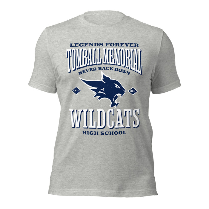 Tomball Memorial High School Wildcats Grey Premium Unisex T-shirt 230