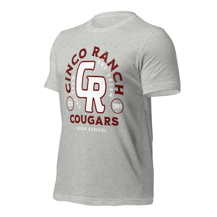 Cinco Ranch High School Cougars Premium Athletic Heather Unisex T-shirt 218a