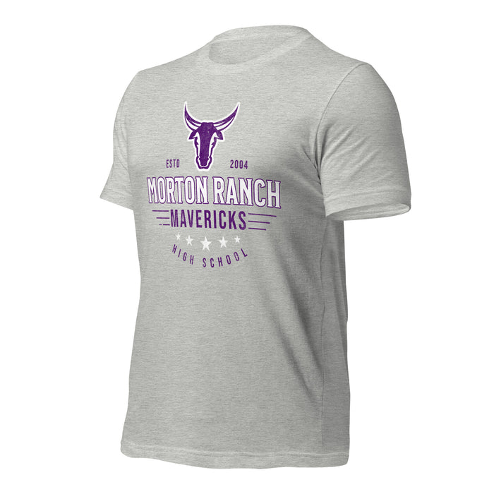 Morton Ranch High School Mavericks Premium Athletic Heather Unisex T-shirt 205a