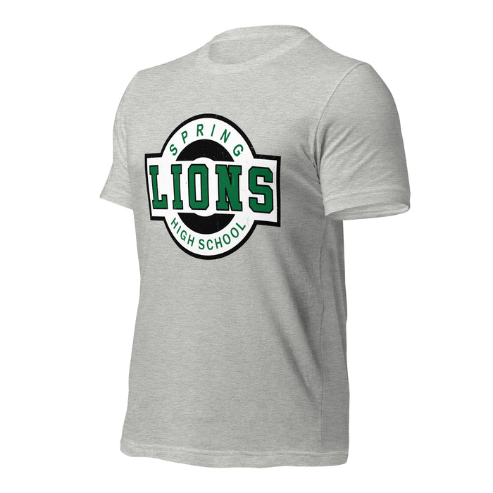 Spring High School Lions Grey Premium Unisex T-shirt 011a