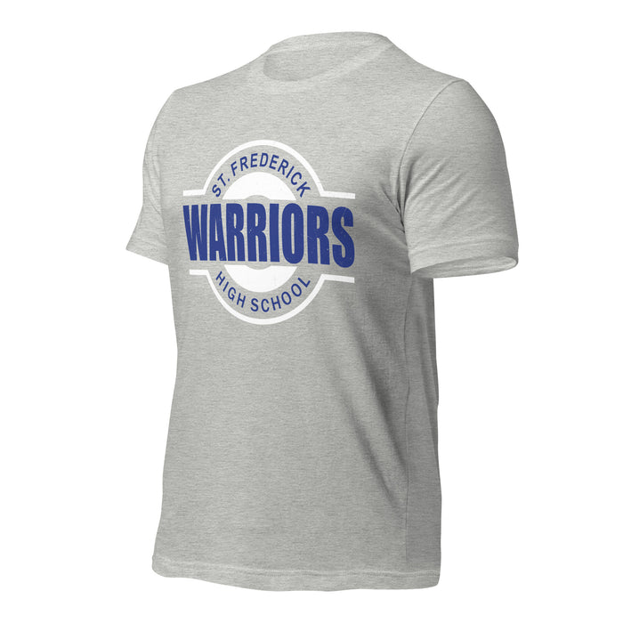 St. Frederick High School Warriors Grey Premium Unisex T-shirt 011a