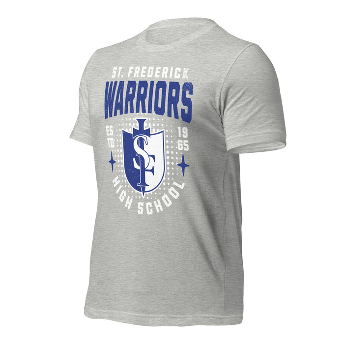 St. Frederick High School Warriors Grey Premium Unisex T-shirt 204a