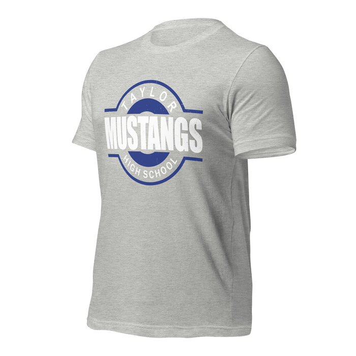 Taylor High School Mustangs Grey Premium Unisex T-shirt 011a