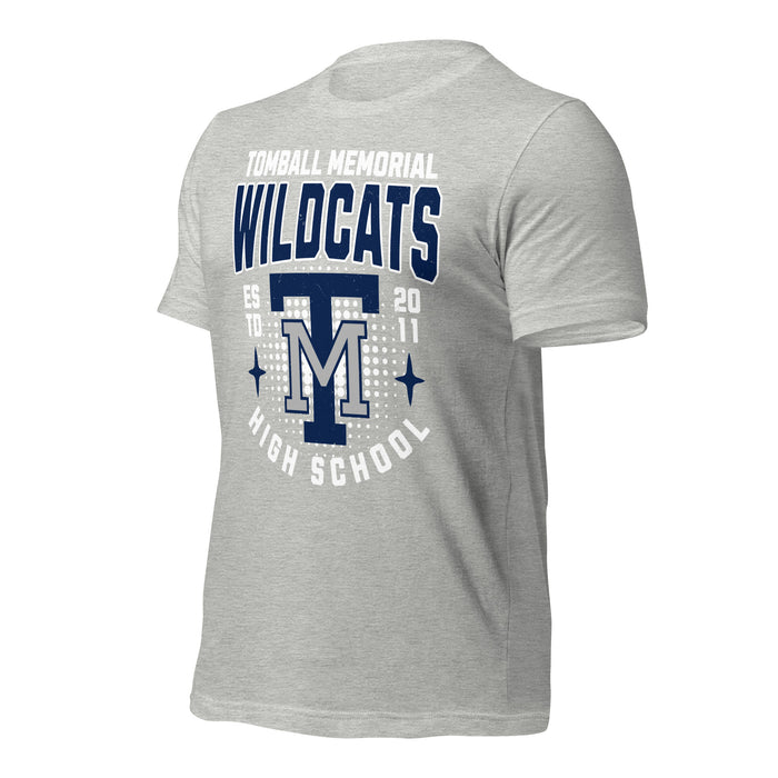 Tomball Memorial High School Wildcats Grey Premium Unisex T-shirt 204a