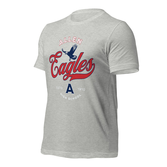 Allen High School Eagles Premium Grey Unisex T-shirt 205a