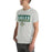 Man wearing Cypress Falls High School Eagles Heather Grey Premium Unisex T-shirt 049