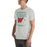 Man wearing The Woodlands High School Highlanders Athletic Heather Premium Unisex T-shirt 230