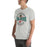 Man wearing The Woodlands High School Highlanders Athletic Heather Premium Unisex T-shirt 218