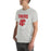 Man wearing Katy High School Tigers Athletic Heather Grey Premium Unisex T-shirt 204