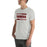 Man wearing Lewisville High School Farmers Grey Premium Unisex T-shirt 098