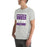 Man wearing Morton Ranch High School Mavericks Premium Grey Unisex T-shirt 231