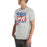 Man wearing Oak Ridge High School War Eagles Grey Premium Unisex T-shirt 240