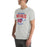 Man wearing Oak Ridge High School War Eagles Grey Premium Unisex T-shirt 204
