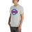 Man wearing Oak Ridge High School War Eagles Grey Premium Unisex T-shirt 011