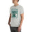 Man wearing Reagan High School Rattlers Grey Premium Unisex T-shirt 001
