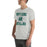 Man wearing Reagan High School Rattlers Grey Premium Unisex T-shirt 233