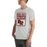 Man wearing Round Rock High School Dragons Grey Premium Unisex T-shirt 001