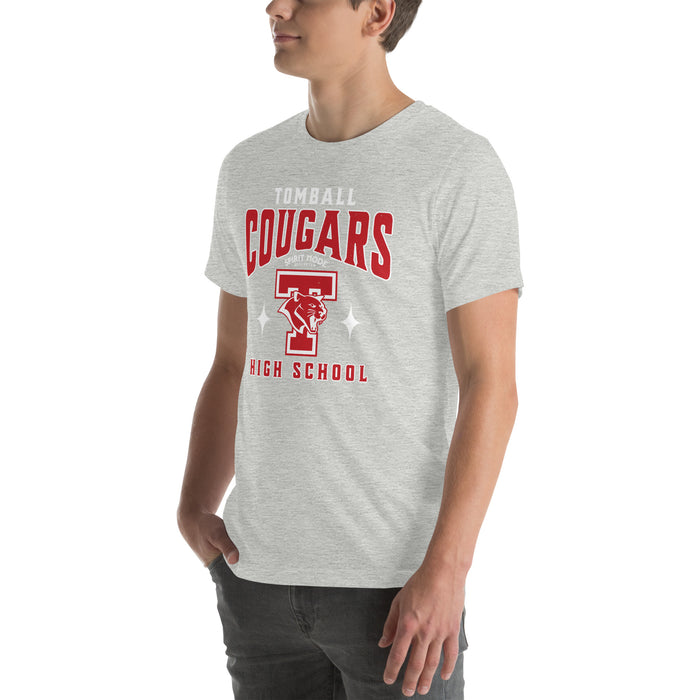 Tomball High School Cougars Grey Premium Unisex T-shirt 213