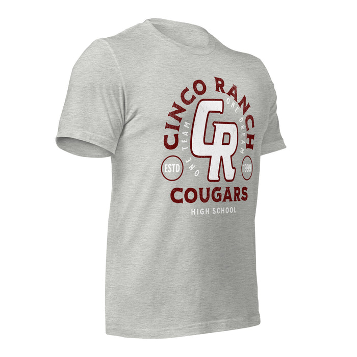 Cinco Ranch High School Cougars Premium Athletic Heather Unisex T-shirt 218b