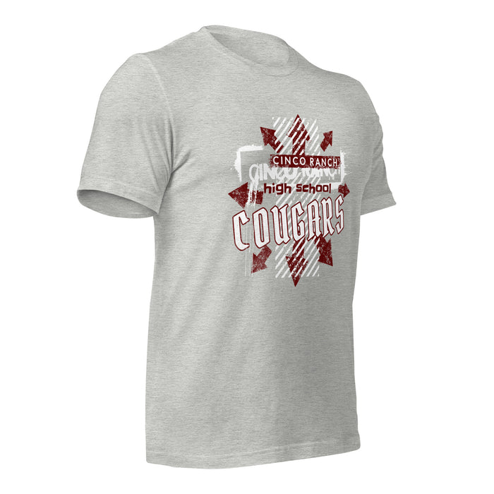 Cinco Ranch High School Cougars Premium Athletic Heather Unisex T-shirt 220a