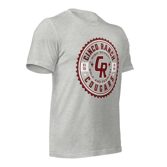 Cinco Ranch High School Cougars Premium Athletic Heather Unisex T-shirt 216b