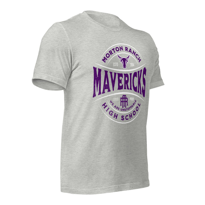 Morton Ranch High School Mavericks Premium Athletic Heather Unisex T-shirt 211b