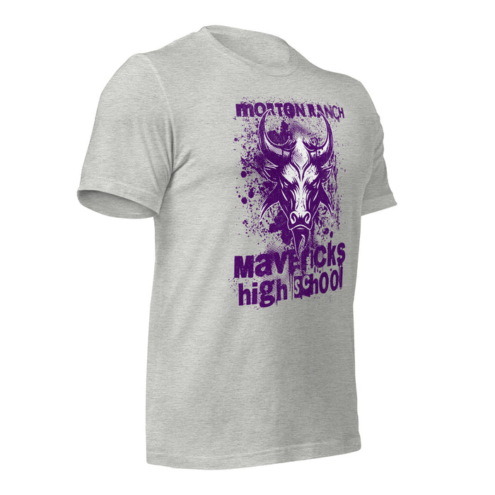 Morton Ranch High School Mavericks Premium Athletic Heather Unisex T-shirt 214b